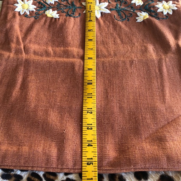 Nubby Cotton Embroidered Handbag / Clutch - Picture 14 of 16